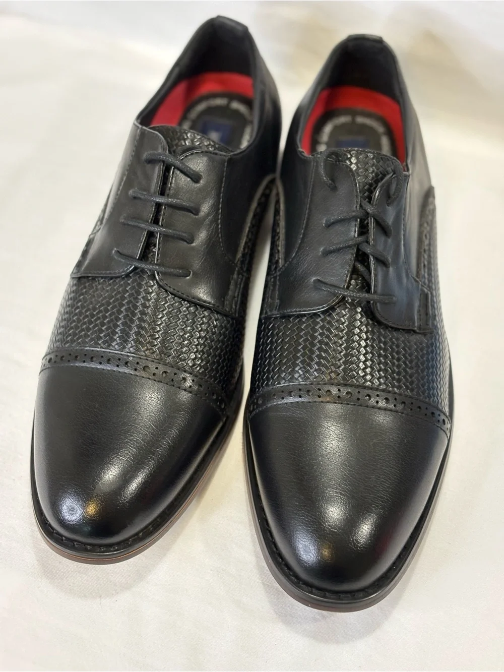 **NEW** ASHFORD HAYES Black Classic Lace-Up Dress Oxford Dress Shoes SZ 11M $99